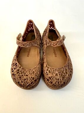 Mini Melissa Campana Rose Gold Jelly Flats | Size 7 Toddler